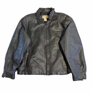 Basic Equipment Leather Jacket Size XL Black